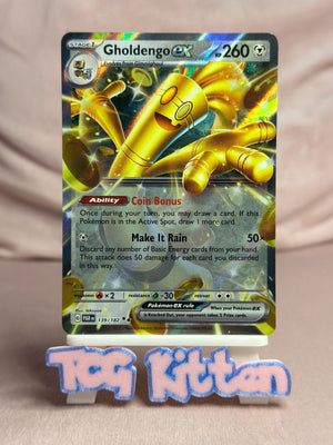 Gholdengo ex 139/182 Double Rare Paradox Rift  TCGKITTEN