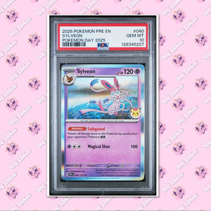 PSA 10 Sylveon 040/131 Prismatic Evolutions Pokemon Day 2025 Stamped TCGKITTEN