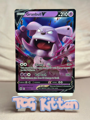 Granbull V - 057/172 Ultra Rare Holo Brilliant Stars NM Pokémon TCGKITTEN