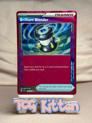 Brilliant Blender - 164/191 ACE SPEC Rare Holo Surging Sparks Pokémon TCGKITTEN
