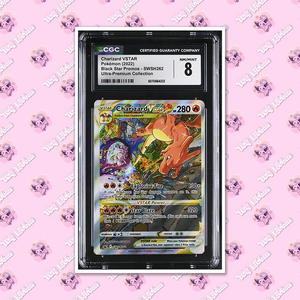 *ERROR CARD* CGC 8 Charizard VSTAR SWSH262 UPC *MISSCUT* TCGKITTEN