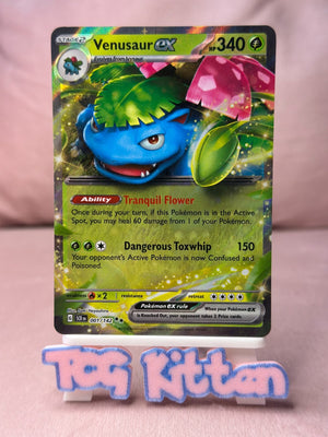 Venusaur ex 001/142 - Double Rare - Stellar Crown TCGKITTEN