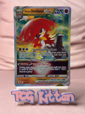 Hisuian Decidueye VSTAR 084/189 Astral Radiance TCGKITTEN