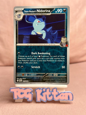 Team Rocket's Nidorina 115/182 Reverse Holo Destined Rivals English TCGKITTEN