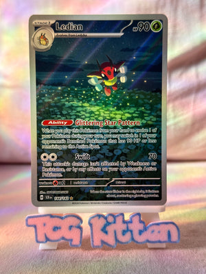 Ledian 144/142 Illustration Rare Stellar Crown Secret TCGKITTEN