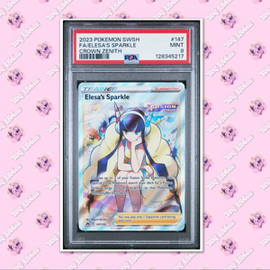 PSA 9 Elesa's Sparkle 147/159 Crown Zenith Full A rt Trainer TCGKITTEN