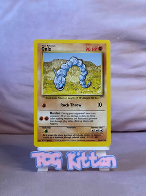 Onix 56/102 Base Set - Common - Pokemon - WOTC - LP/MP - TCGKITTEN