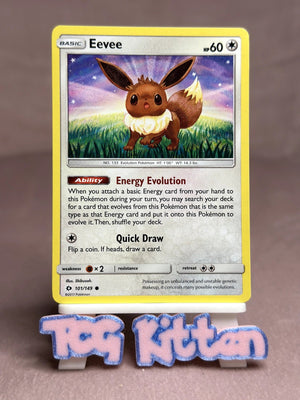 Eevee - 101/149 Common SM Base Set NM Pokémon TCGKITTEN