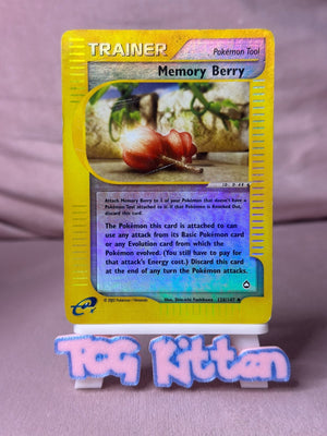 Memory 128/147 Card 'B' Berry Reverse Holo Aquapolis HP TCGKITTEN