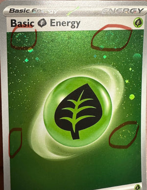 4 SWIRLS 🌀 Grass Energy - SVE001 Cosmos Holo 151 Pokemon - Card 'B' - TCGKITTEN