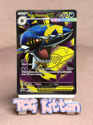 Mega Sharpedo ex - 113/094 Ultra Rare Holo Phantasmal Flames Pokémon TCGKITTEN