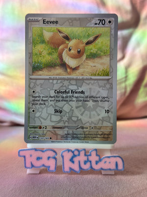 Eevee 133/165 Reverse Holo 151 English SV TCGKITTEN