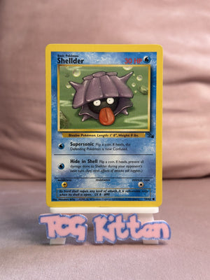 Shellder - 54/62 - Fossil Unlimited Common WOTC Pokemon Card - MP - TCGKITTEN