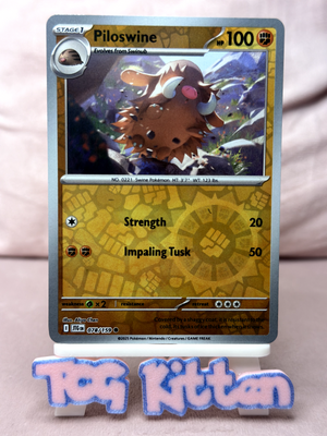 Piloswine - 078/159 - Reverse Holo - Journey Together - Pokemon Card -TCGKITTEN