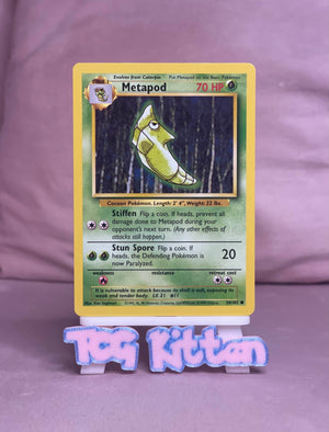 MINT Metapod - 54/102 - Pokemon - Base Set Unlimited - Common WOTC - TCGKITTEN