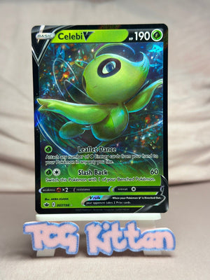 Celebi V - 007/198 Ultra Rare Holo SWSH06: Chilling Reign NM Pokémon TCGKITTEN