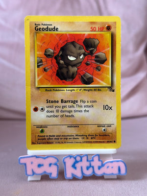 Geodude 47/62 - Common Fossil Set Unlimited - WOTC HP TCGKITTEN