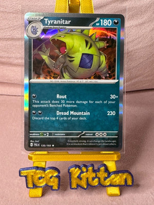 TYRANITAR 135/193 - HOLO RARE - SV02 - PALDEA EVOLVED TCGKITTEN
