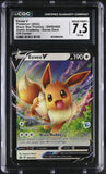 Load image into Gallery viewer, *ERROR CARD* CGC 7.5 Eevee V SWSH065 Battle Academy *OFF-CENTER* TCGKITTEN