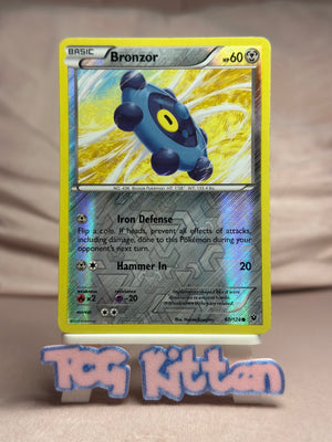 Bronzor - 60/124 Reverse Holo XY - Fates Collide MP Pokémon TCGKITTEN
