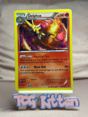 Delphox - 26/146 Holo Rare XY Base Set MP Pokémon TCGKITTEN