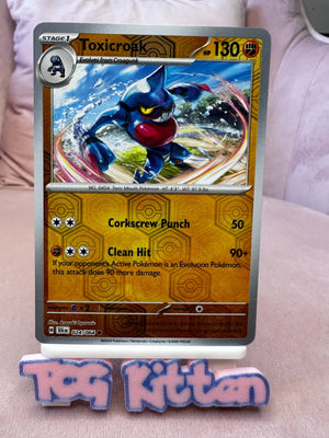 Toxicroak 024/064 Reverse Holo Shrouded Fable SFA Pokemon Card NM TCGKITTEN