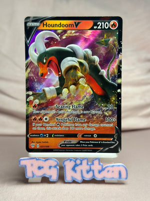Houndoom V - 021/189 Ultra Rare Holo Darkness Ablaze NM Pokémon TCGKITTEN