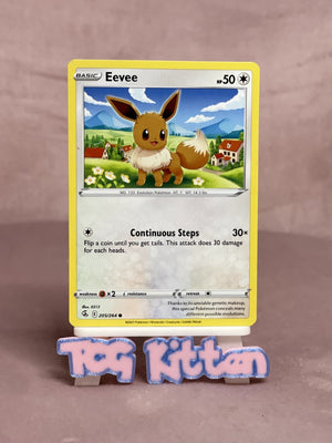Eevee - 205/264 Common SWSH08: Fusion Strike LP Pokémon TCGKITTEN