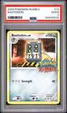 Load image into Gallery viewer, PSA 2 Bastiodon 14 /16 TEAM RUMBLE Promo  Reverse Holo Foil Stamp TCGKITTEN