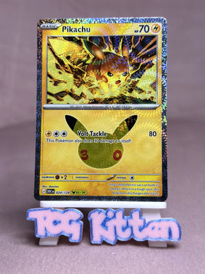 Pikachu - 024/128 Pikachu Rare Holo ME: 30th Celebration NM Pokémon TCGKITTEN