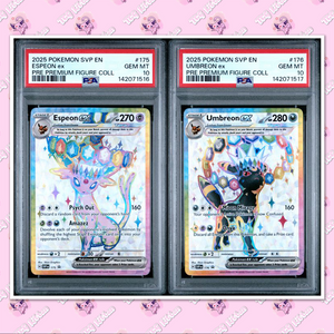 *SEQ SET* PSA 10 Espeon Umbreon EX SVP 175 176 Prismatic Evolutions TCGKITTEN