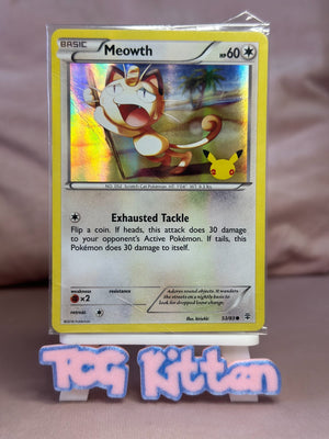 Meowth 53/83 Card 'B' Generations 20th Anniversary Stamp Promo *DMG* STCGKITTEN