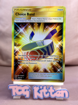 Choice Band - 162/147 - Secret Rare - S&M Burning Shadows - LP - TCGKITTEN