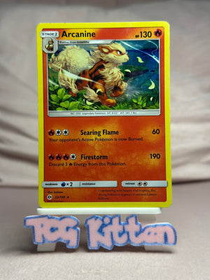 Arcanine - 22/149 Holo Rare SM Base Set MP Pokémon TCGKITTEN
