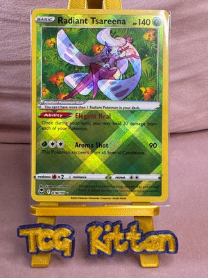 Radiant Tsareena - 016/195 - Ultra Rare - SWSH Silver Tempest - TCGKITTEN