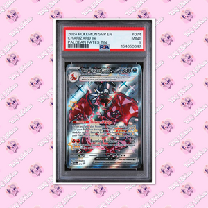 PSA 9 Charizard EX SVP074 Paldean Fates Tin TCGKITTEN