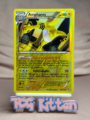 Ampharos - 40/124 Holo Rare Reverse Holo Dragons Exalted MP Pokémon TCGKITTEN