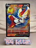 Load image into Gallery viewer, Cinderace V - 018/072 Ultra Rare Holo Shining Fates NM Pokémon TCGKITTEN
