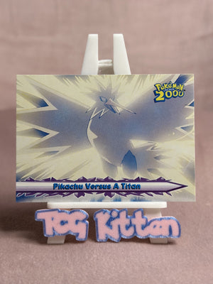 Topps - Pikachu Versus A Titan - #34 - N/Holo Pokémon The Movie 2000 - TCGKITTEN
