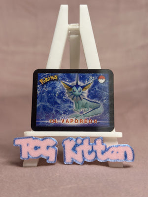 Vaporeon 134 & Eevee 133 - Pokemon Stadium Action 3DS 38/50 Tazo - TCGKITTEN