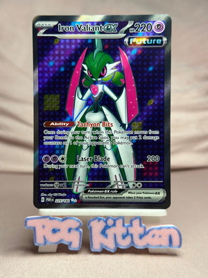 Iron Valiant ex - 225/182 Ultra Rare Holo Paradox Rift LP/MP Pokémon TCGKITTEN