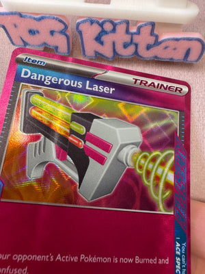 *MISPRINT* Dangerous Laser 058/064 - Pinched Layer - Shrouded Fable TCGKITTEN
