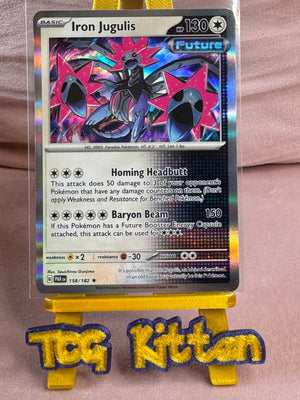 Iron Jugulis 158/182 - Holo Rare - Paradox Rift - NM/M Pokemon Card TCGKITTEN