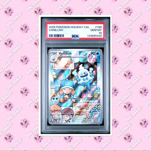 PSA 10 Vanillish 190/182 2025 Holiday Calendar Stamp Promo Paradox RiftTCGKITTEN