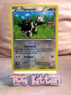 Zigzagoon 111/160 Common Reverse Holo XY - Primal Clash MP - TCGKITTEN