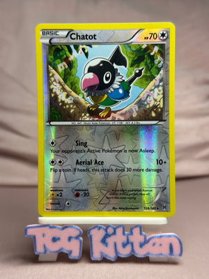 Chatot - 128/162 Rare Reverse Holo XY - BREAKthrough MP Pokémon TCGKITTEN