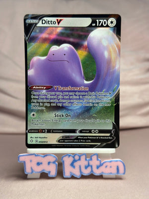 Ditto V - 050/072 Ultra Rare Holo Shining Fates NM Pokémon TCGKITTEN