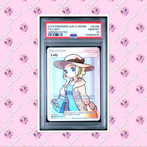 PSA 10 Lady SV86/SV94 Hidden Fates 2019 Shiny Vault Full Art TCGKITTEN