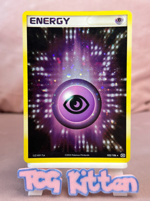 Psychic Energy 105/106 Card 'A' Ex Emerald Holo Rare 1 Swirl LP TCGKITTEN