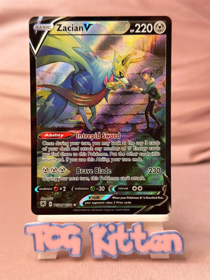 Zacian V TG21/TG30 Card 'D' Astral Radiance Trainer Gallery TCGKITTEN
